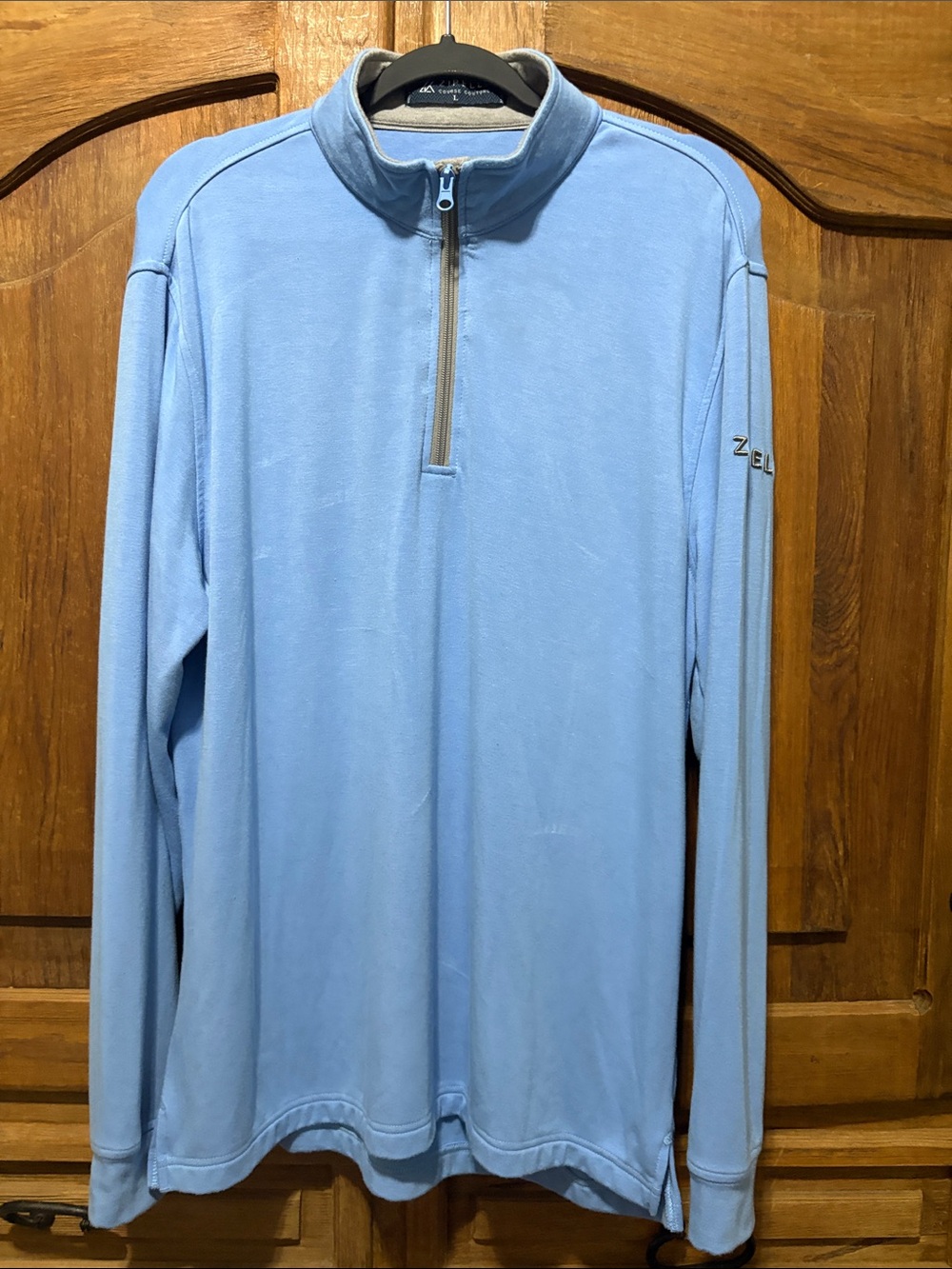 Zipelly Light Blue Quarter-Zip Performance Pullover